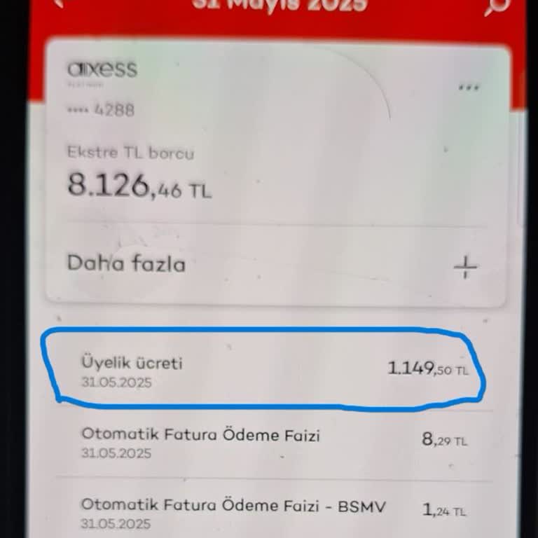 Onayım Dışında Alınan Kredi Kartı Aidatının İadesini Talep Ediyorum