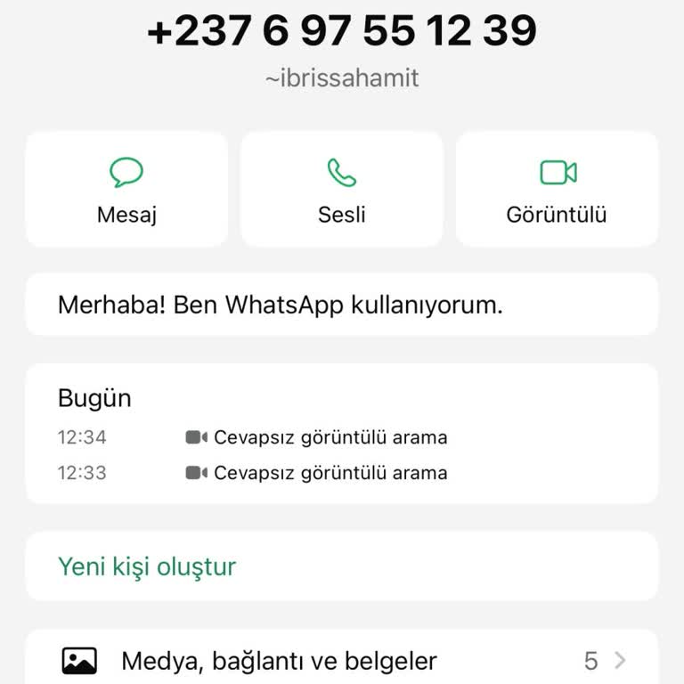 Yabancı Numaradan Gelen Şüpheli WhatsApp Araması Hakkında Endişe