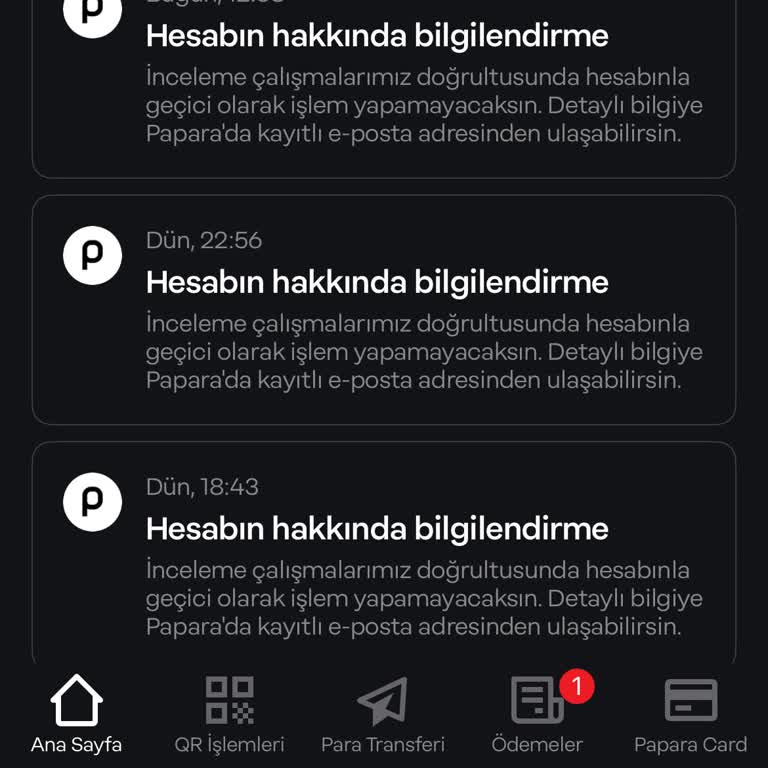 Papara Hesabım İncelemede Paramı Alamıyorum Öğrenci Olarak Mağdurum