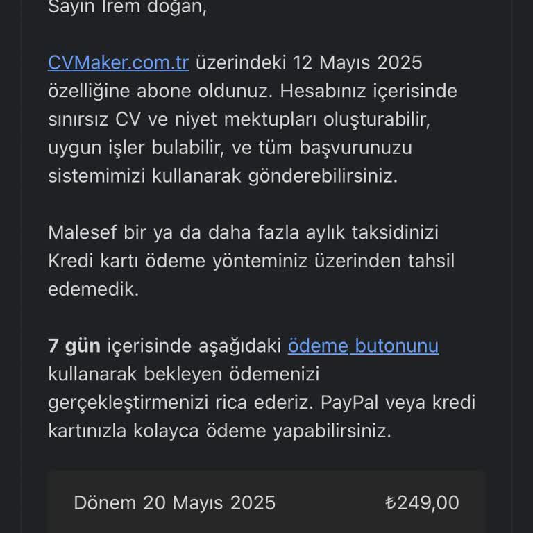 Kullanmadığım Üyelik İçin Haksız Borç Talebi