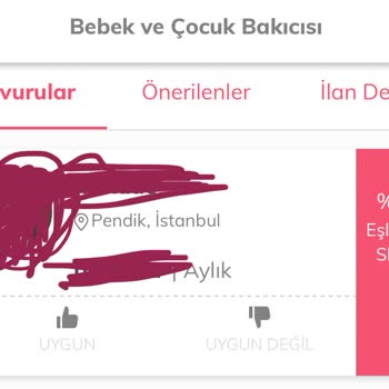 Bakıcı İlanımıza Başvuran Kimse Aktif Değil Ve Hizmet Alamadık