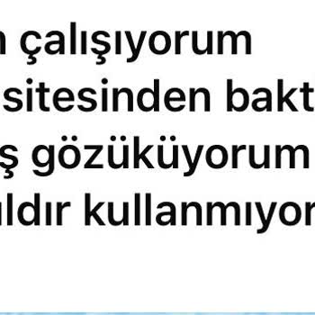 Bakıcı İlanımıza Başvuran Kimse Aktif Değil Ve Hizmet Alamadık