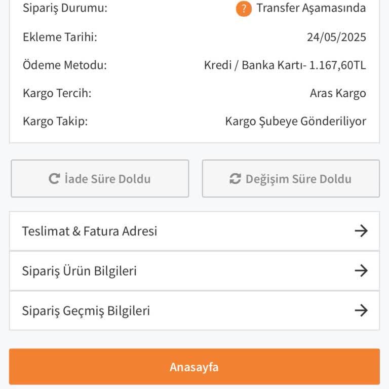 Gizce.com Siparişim Gönderilmedi, İletişim Kurulamıyor