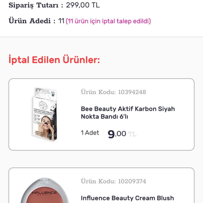 Stokta Var Gözüken Ürün Siparişim Sebepsizce İptal Edildi, Mağdur Oldum