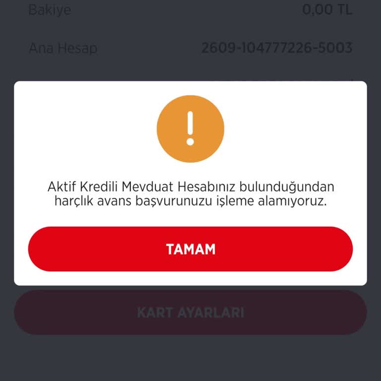 Harçlık Avans Başvurusunda Şube Engeliyle Karşılaşıyorum