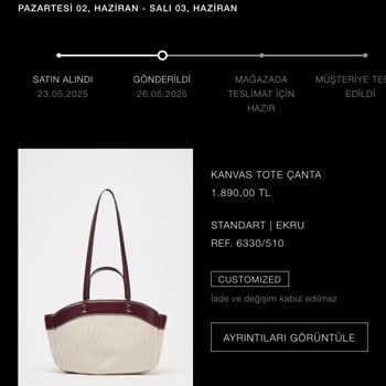 Zara'dan Alınan Çantanın Kayıp Edilmesi Ve Yetersiz Müşteri Hizmeti