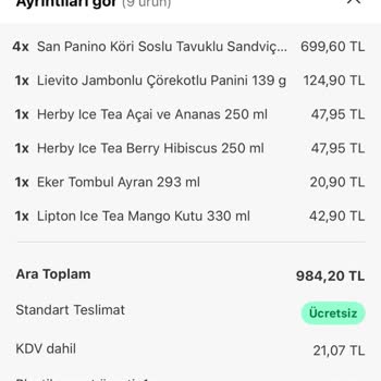 Yemeksepeti Dondurulmuş ve Bozulmuş Sandviçler, İletişim Eksikliği Mağduriyeti
