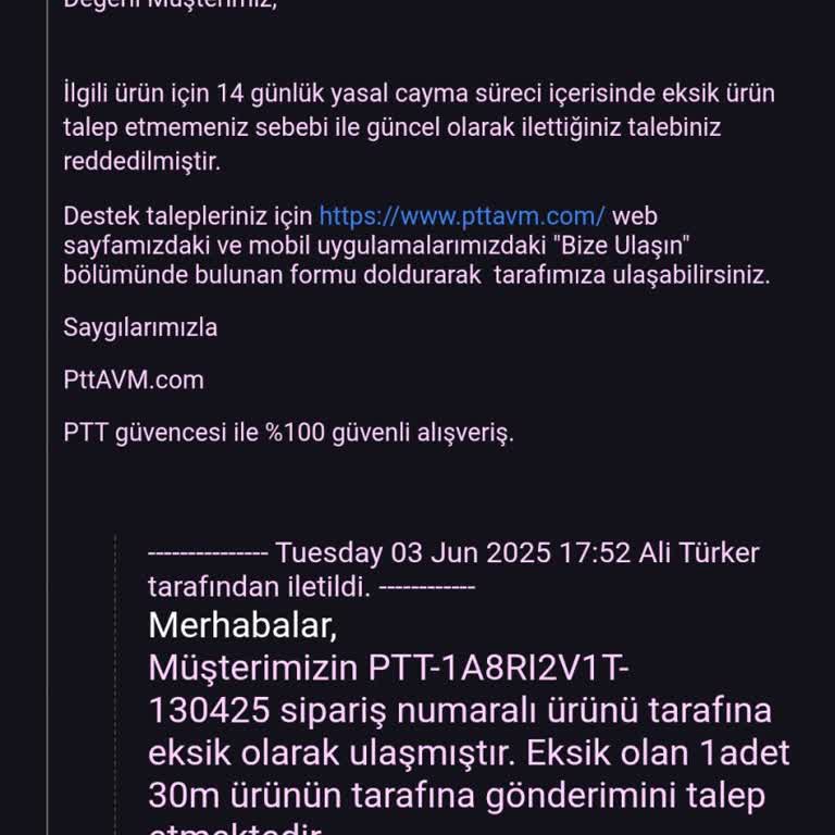 Eksik Ürün Teslimatı Ve Satıcı Güven Sorunu