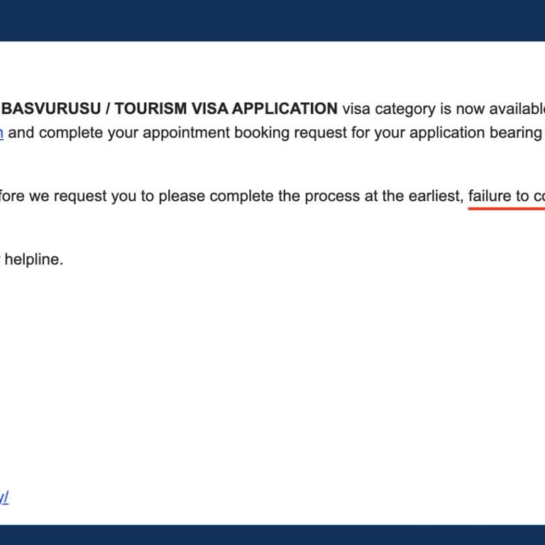 VFS Global Hollanda Randevu Sistemi Hataları Nedeniyle Mağduriyet