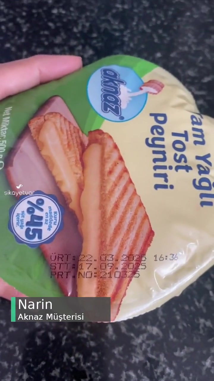 Ambalajlı Aknaz Tost Peynirinin Şişmesi! videonun kapak resmi