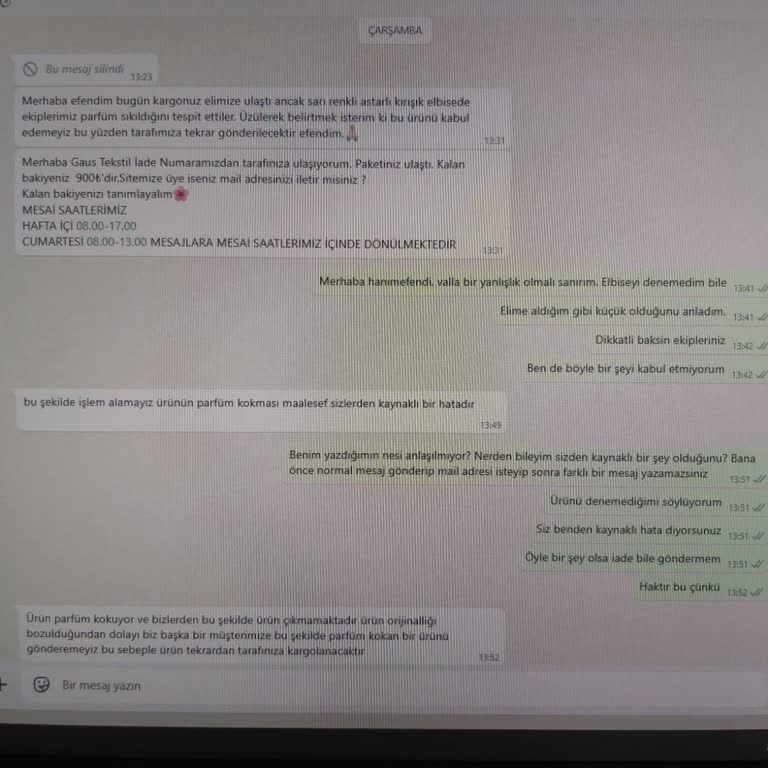 Haksız İade Reddi Ve Müşteriye Asılsız Suçlama