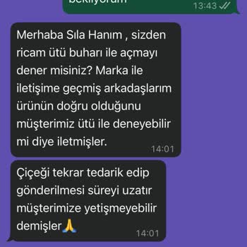 Aldığım Elbiseyle Birlikte Yanlış Ve Kalitesiz Çiçek Gönderildi