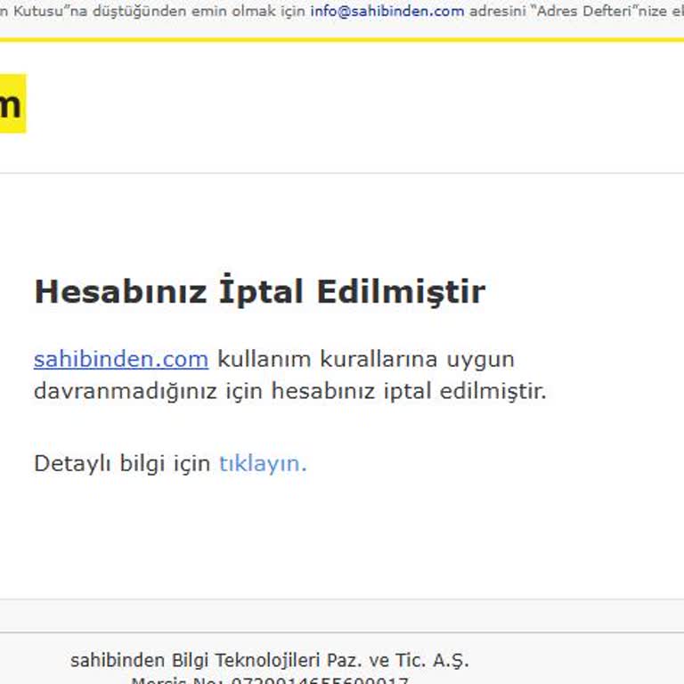 Doğrulanmış Hesabım Sebepsiz Yere Kalıcı Olarak Kapatıldı