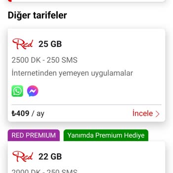 Vodafone'dan Tarife Seçme Özgürlüğüme Kısıtlama Ve Fahiş Fiyatlar