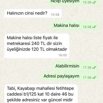 Halı Yıkamada Onaysız Ekstra Ücret Ve İlgisizlik Şikayeti