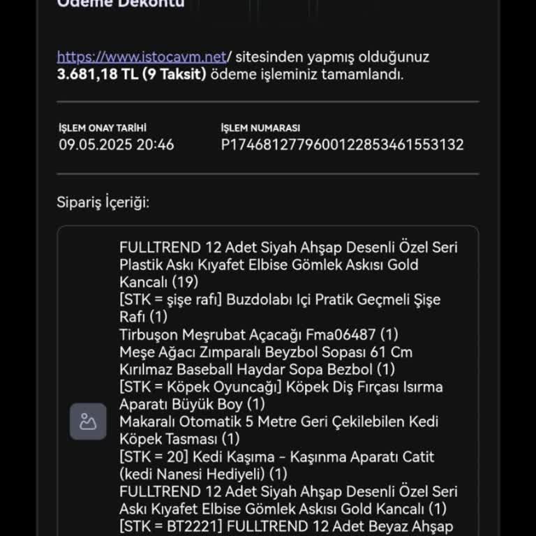 Bir Ayı Aşkın Süredir Teslim Edilmeyen Sipariş Ve Sürekli Oyalama