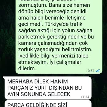 Serviste Garanti Kapsamında Kamera Değişimi 2 Aydır Yapılamıyor