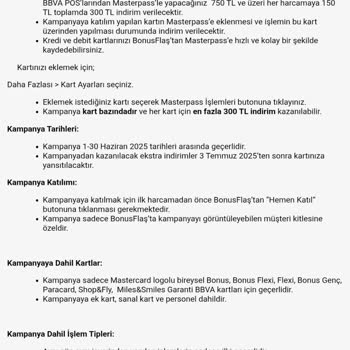 Garanti BBVA Kampanya İndirimi Verilmedi Müşteri Hizmetleri Tutarsız