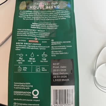 Starbucks House Blend Kahvede Yabancı Cisimlerle Karşılaşmak Hayal Kırıklığı