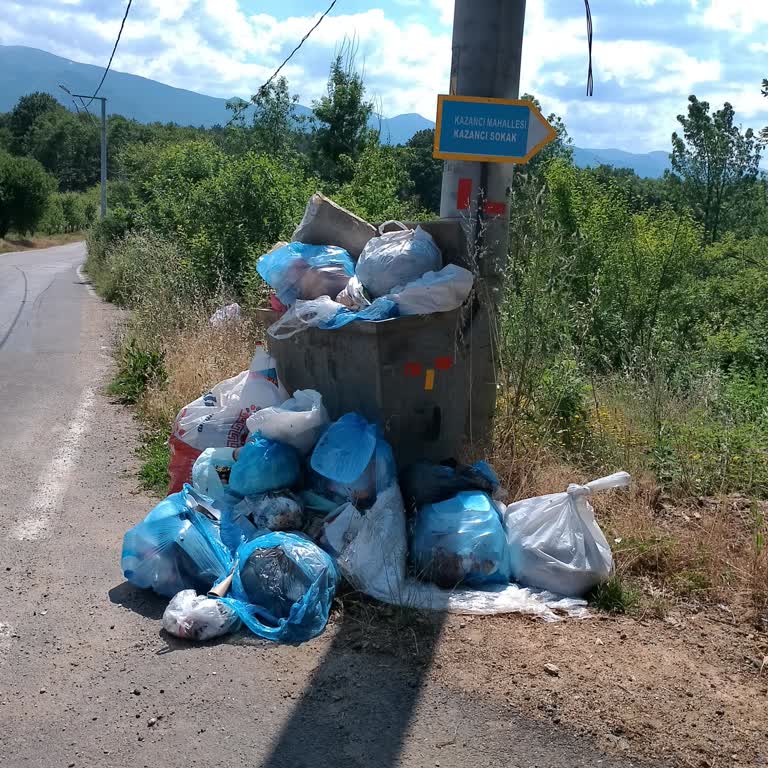 Kestel Belediyesi Kacancı Sokakta Çöp Taştı Kötü Koku Her Yeri Sardı!