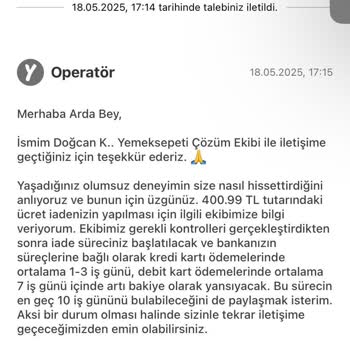 Yanlış Sipariş Sonrası Ücret İadesi Bir Aydır Yapılmıyor