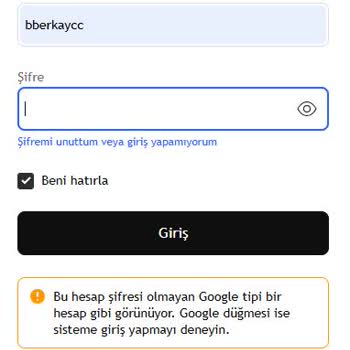 Kullanıcı Adımla Giriş Yapamıyorum, Ödemeleri İptal Edemiyorum