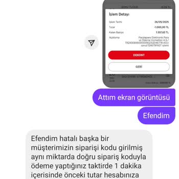 Yanlış Sipariş Kodu Sonrası Para İadesi Yapılmadı, Engellendim
