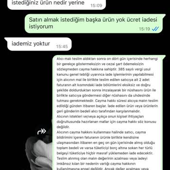 Ücret İadesi ve Ürün Değişimi Sürecinde Yaşanan Sorun