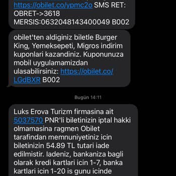 Bilet İptali Sonrası Hem Param Gitti Hem Koltuğum