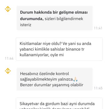Binance TR Hesabım Açılmıyor, Destek Çözüm Sunmuyor!