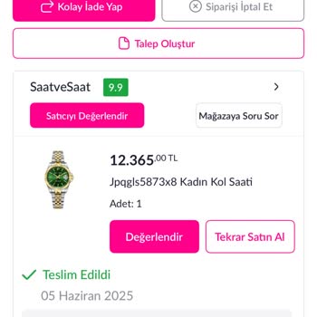 Yanlış Ürün Gönderildi, Doğru Saati Talep Ediyorum