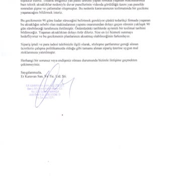 Teslim Edilmeyen Karavan Ve Sürekli Ertelenen Sözler Mağduriyeti