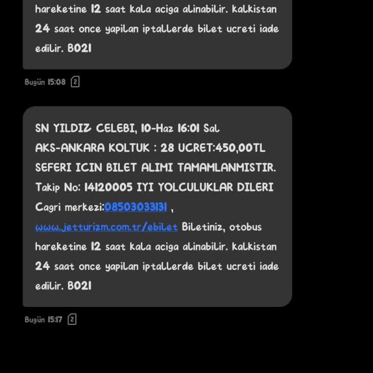 Otobüsün Gecikmesi Ve Müşteri Hizmetlerinin Ulaşılamaz Olması