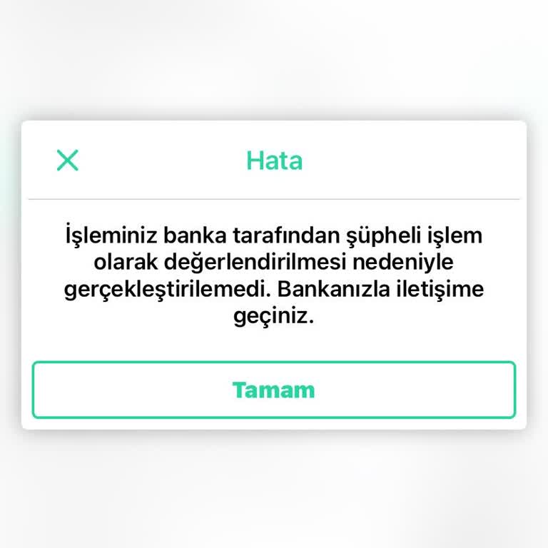 Akbank Kartım Güvenli Ödemede Şüpheli İşlem Uyarısı Veriyor