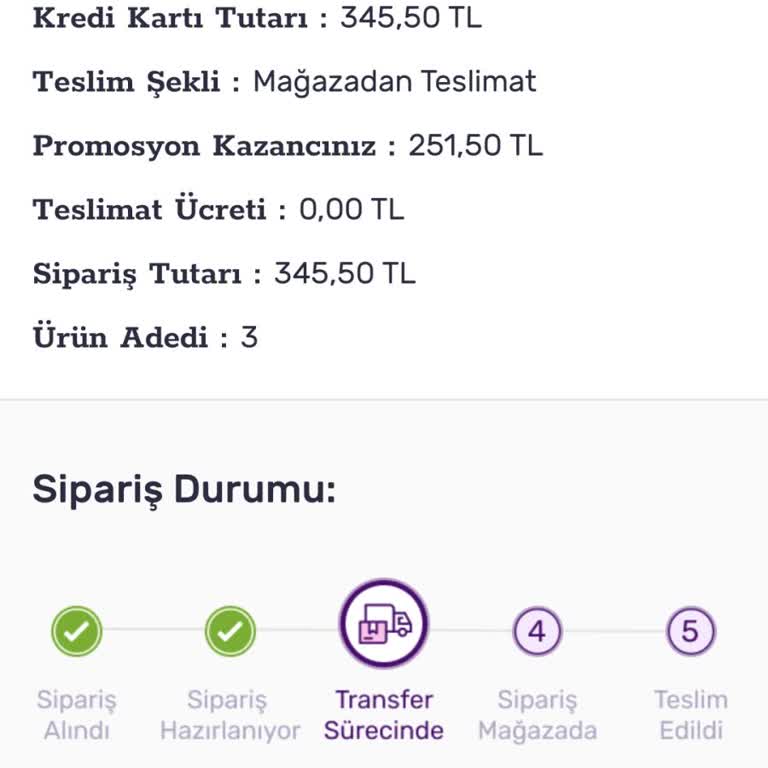 Bayram Sonrası Siparişimde Hiçbir İlerleme Yok