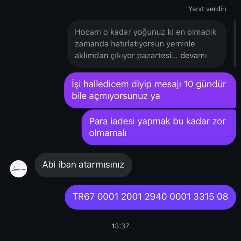 İptal Edilen Siparişim İçin İade Yapılmıyor, Mesajlarım Yanıtsız Kalıyor