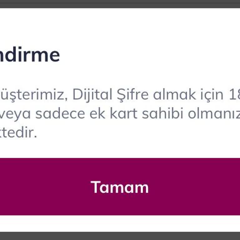 18 Yaş Altı İçin Mobil Banka Şifresi Sorunu