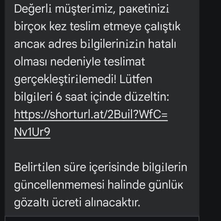 Adıma Gönderilen Sahte Mesajlar Hakkında Acil Destek Talebi