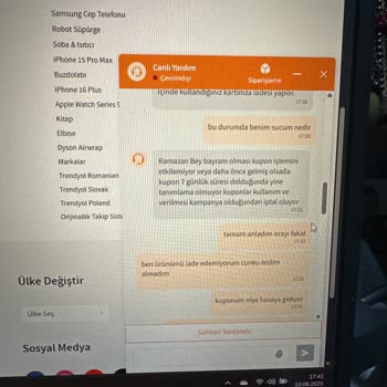 Trendyol Elite Kuponum Bayram Nedeniyle İptal Edildi Geri Alamıyorum