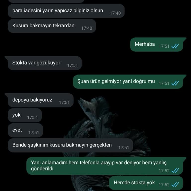 Stok Bilgisi Ve İade Sürecinde Yaşanan Karışıklık Hayal Kırıklığı Yarattı