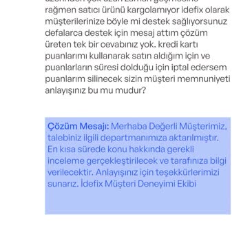İdefix'ten Siparişim Teslim Edilmiyor, Çözüm Sunulmuyor