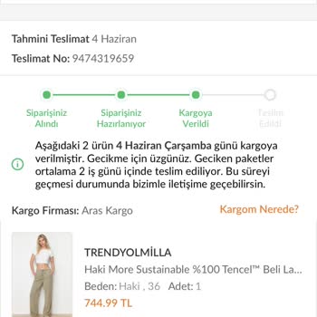 Ürün Elime Ulaşmadan İade Edildi Firma İlgisizliği Üzücü