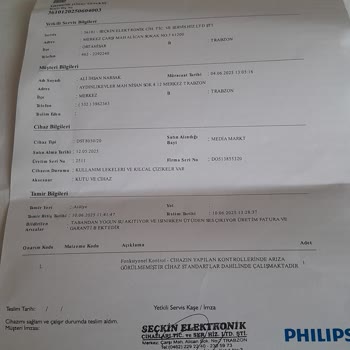 Philips Ütüde Su Akıtma Ve Servis Sorunu Mağduriyeti