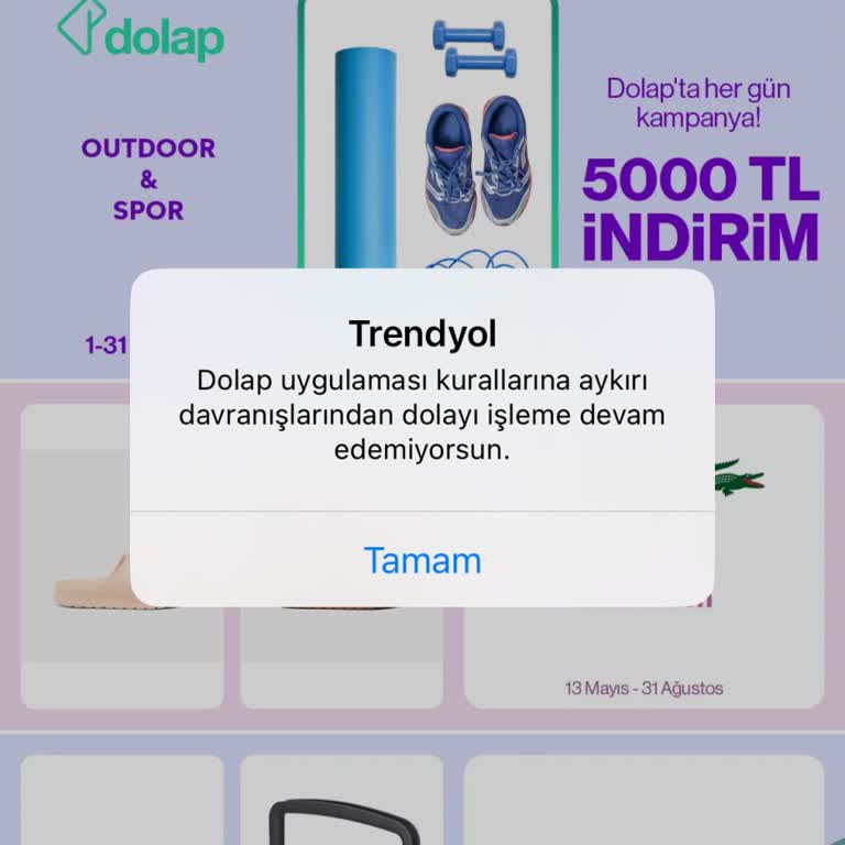 Dolap Uygulamasına Giriş Yapamıyor Ve Destek Alamıyorum
