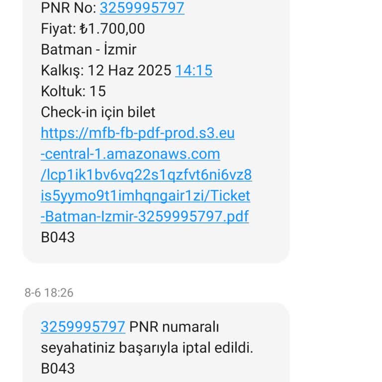 Biletim Habersiz İptal Edildi, Ücret İadesi Yapılmadı