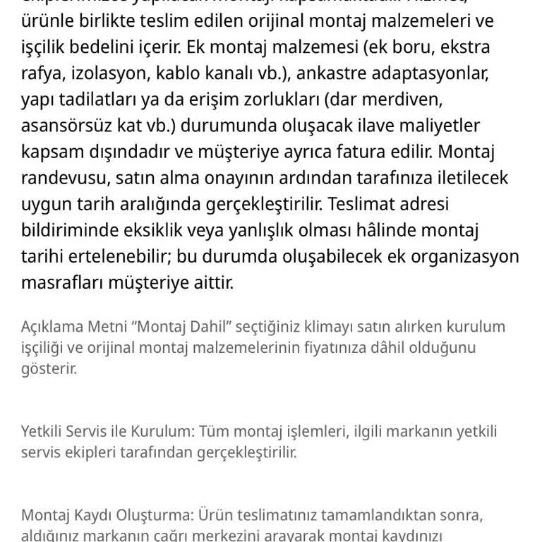 Samsung Klima Montajında Ekstra Ücret Talebi Ve Mağduriyet