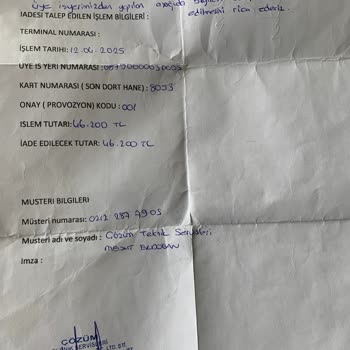 Sipariş Verilen Ürünün Teslim Edilmemesi Ve Para İadesinin Yapılmaması