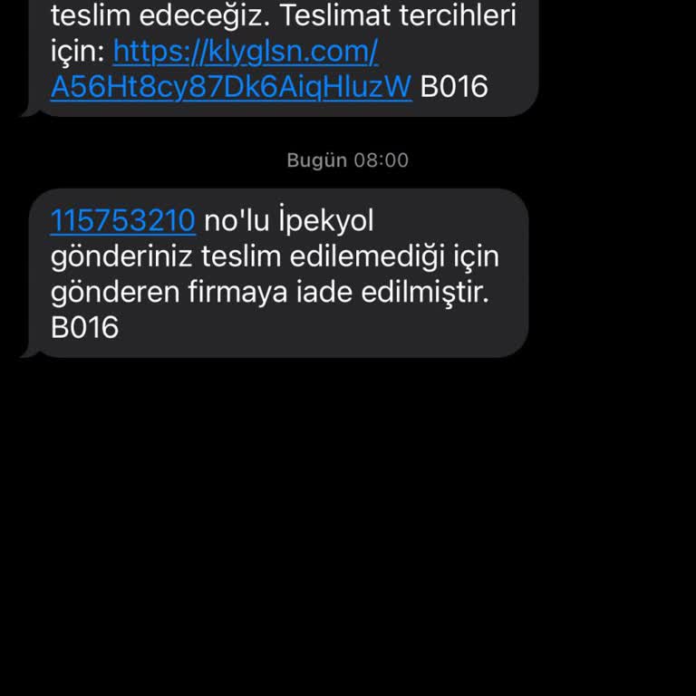 Siparişim Bayram Sonrası Teslim Edilmeden İade Edildi