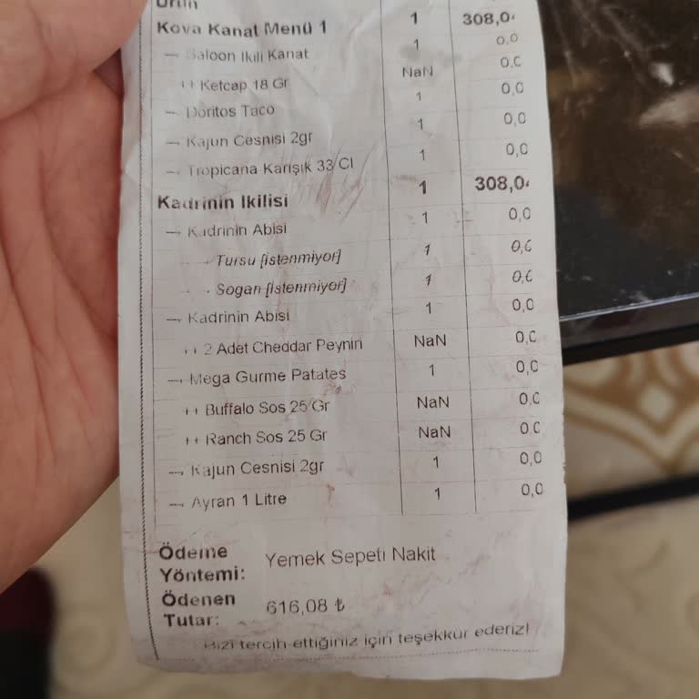 Sipariş Eksik Ve Kalitesiz Geldi