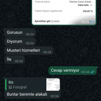 Siparişimdeki Soruna Çözüm Yerine Kupon Teklifi